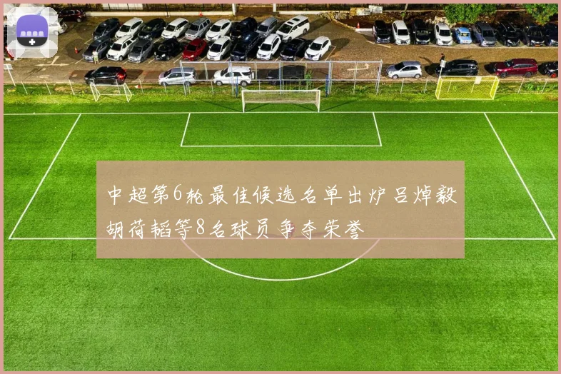 中超第6轮最佳候选名单出炉吕焯毅胡荷韬等8名球员争夺荣誉